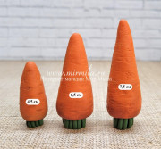 3D Форма силиконовая "Морковь - 3 шт разные на одной форме"