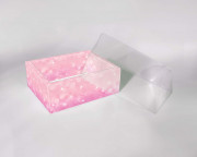 Коробка "Розовые пузыри" на одно мыло 10,5х8,5х4,5см