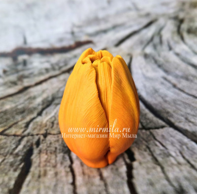 3D Форма силиконовая "Тюльпан Orange Flame малый"