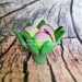 3D Форма силиконовая "Тройник пионов с листьями"