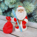 3D Форма силиконовая "Ватный Дед Мороз"