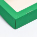Коробка с окошком, 20 х 12 х 4 см, зелёный