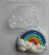 Пластиковая форма "Радуга в облаках"